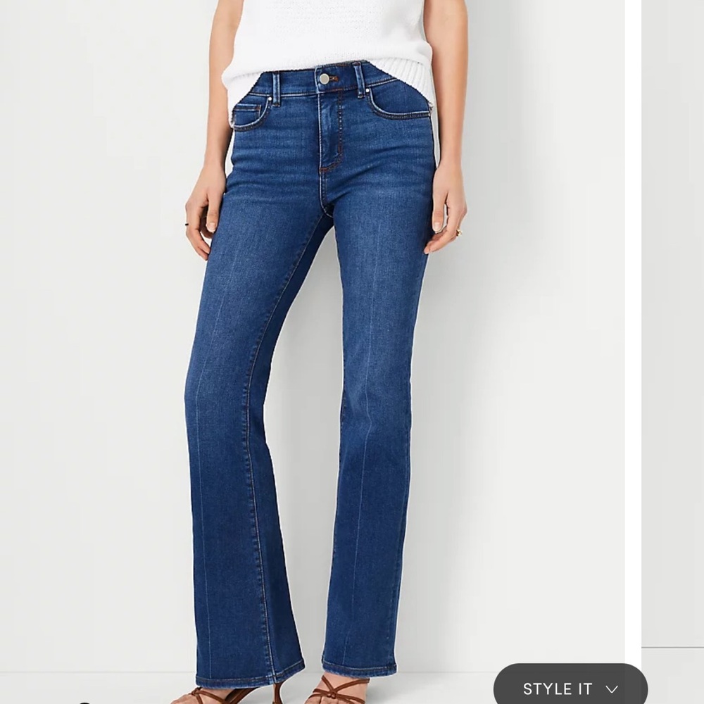 Ann Taylor Boot Cut Jean MidRise Medium Wash